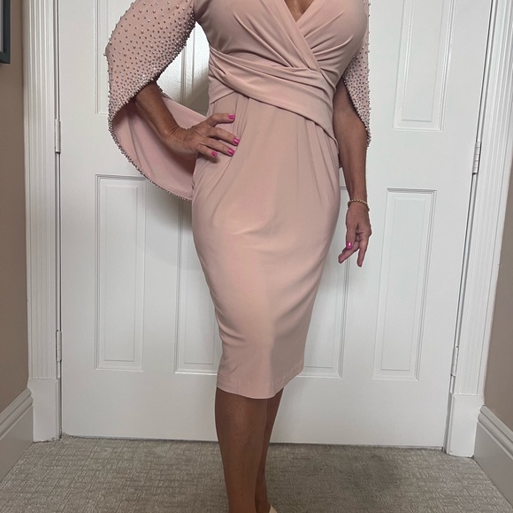 Blush Betsy & Adam cape sparkle dress 6 - Picture 5 of 11